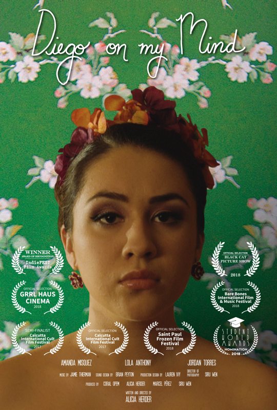 Poster for Diego on my Mind, a film produced by Marcel Pérez